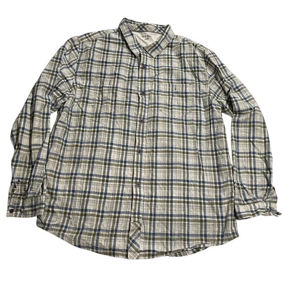Horny Toad & Co Casual Button Down Shirt Plaid Mens Size XL 100% Organic Cotton - Picture 1 of 9